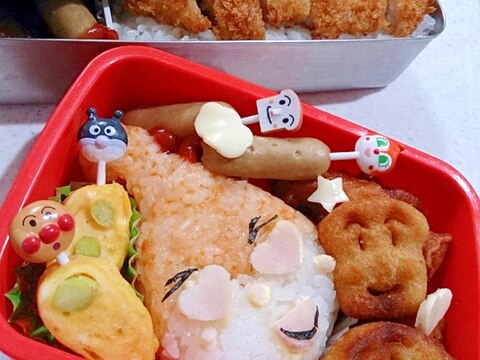 キャラ弁★忙しい朝の手抜きドキンちゃん